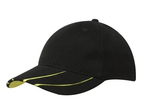BHC CAP W/HI-VIS PEAK INSERTS BL/HVGR 4019