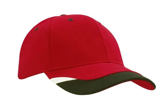 4125 BHC W/PEAK INDENT & PRINT RE/BL/WH