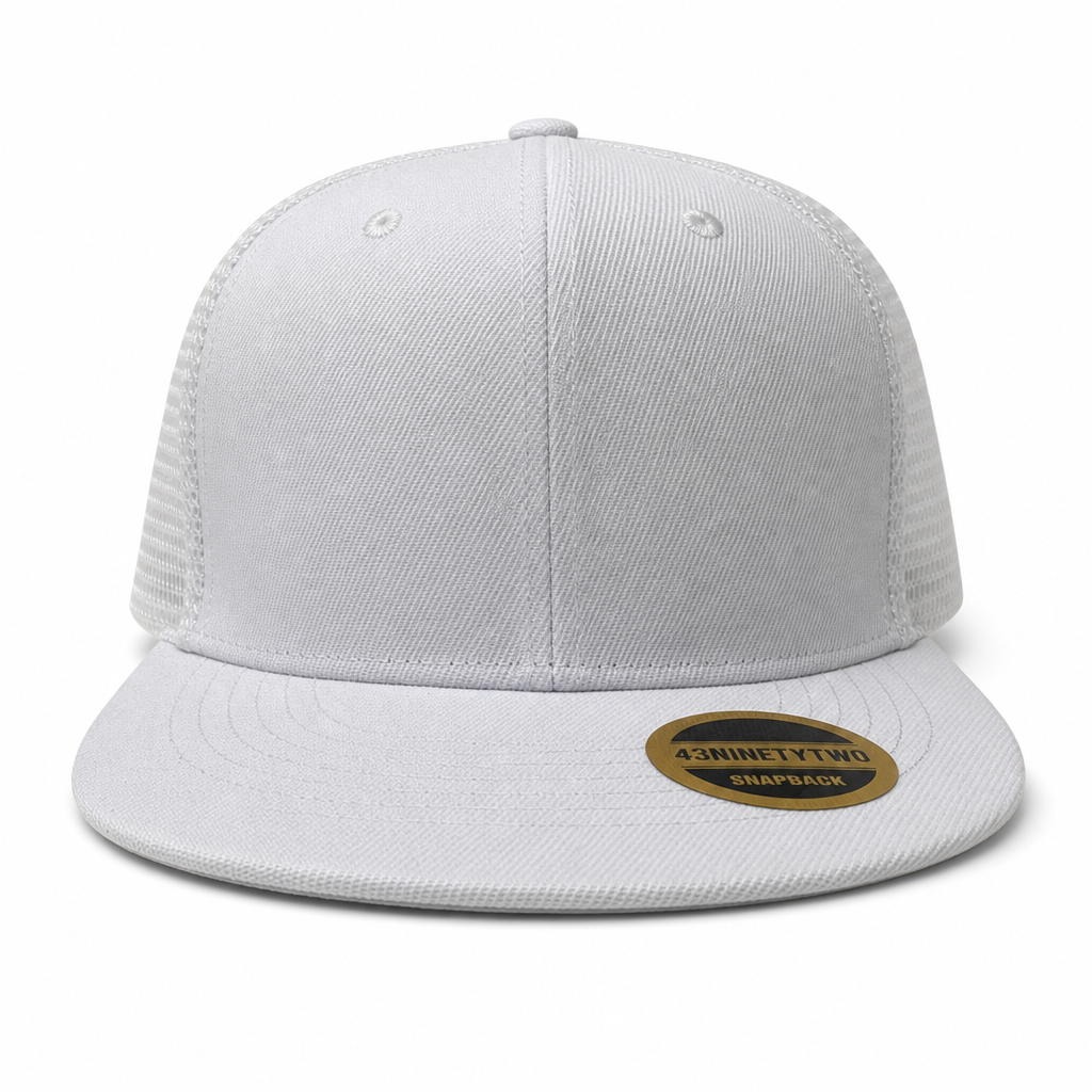 Urban Flex Twill Flat Peak Trucker Cap with Adjustable Snapback