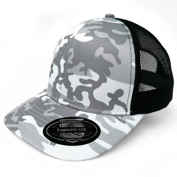 Snow Camo Trucker - madhats.com.au