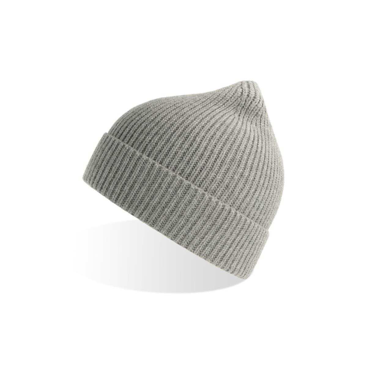 Andy Recycled Rib-Knit Beanie with Roll-Up Cuff