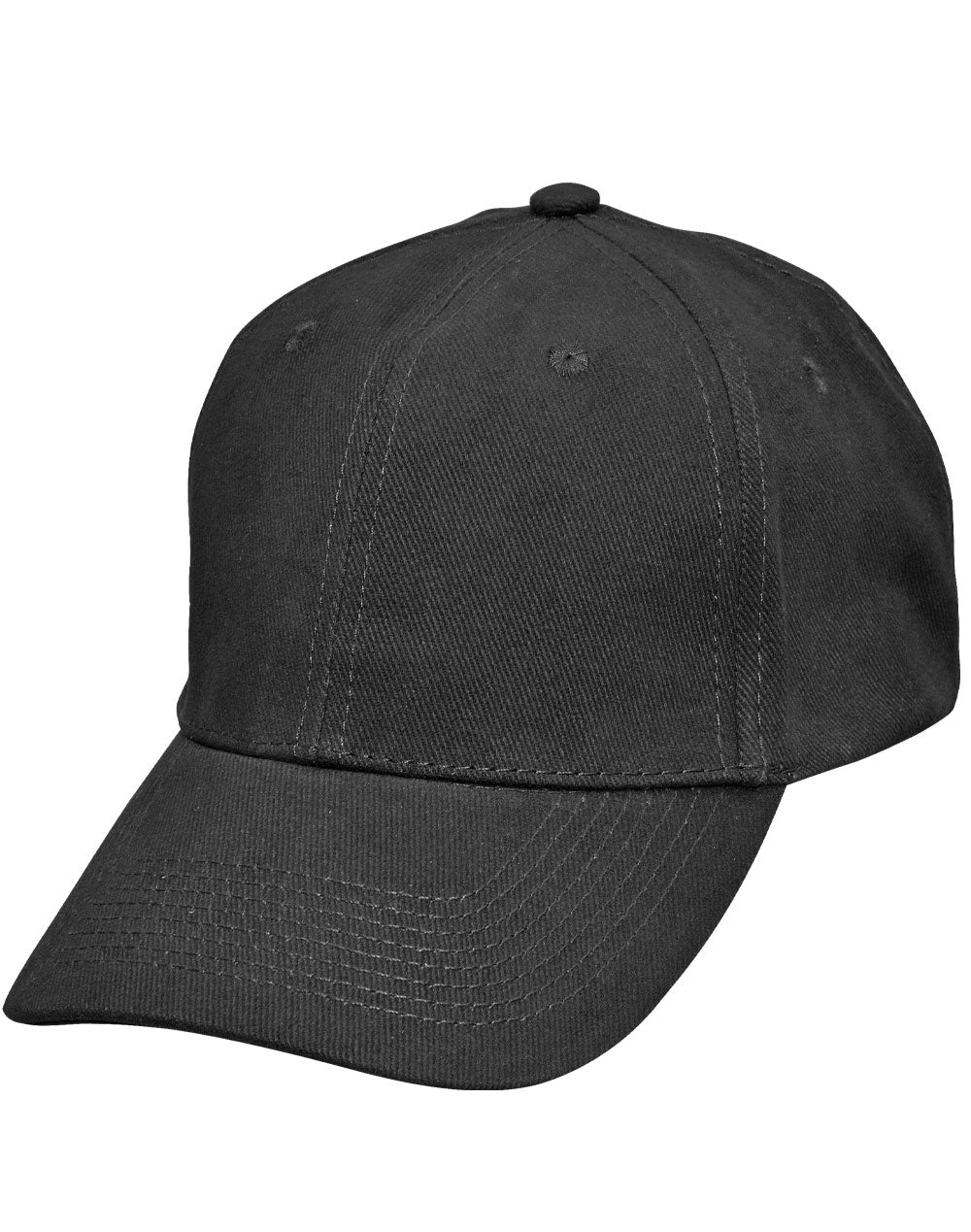 Heavy Brushed Cotton Structured Cap with Buckle on Back Closure