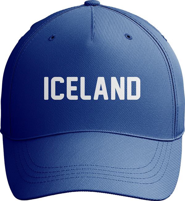 Iceland World Cup Soccer Baseball Cap with Adjustable Fit