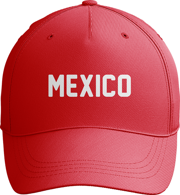 Mexico World Cup Soccer Baseball Cap in Red or Green