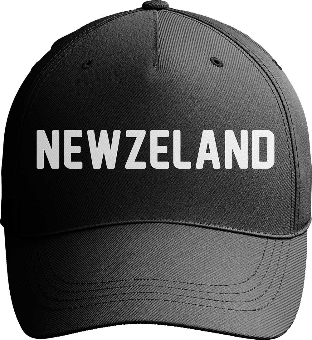 New Zealand World Cup Soccer Baseball Cap Black