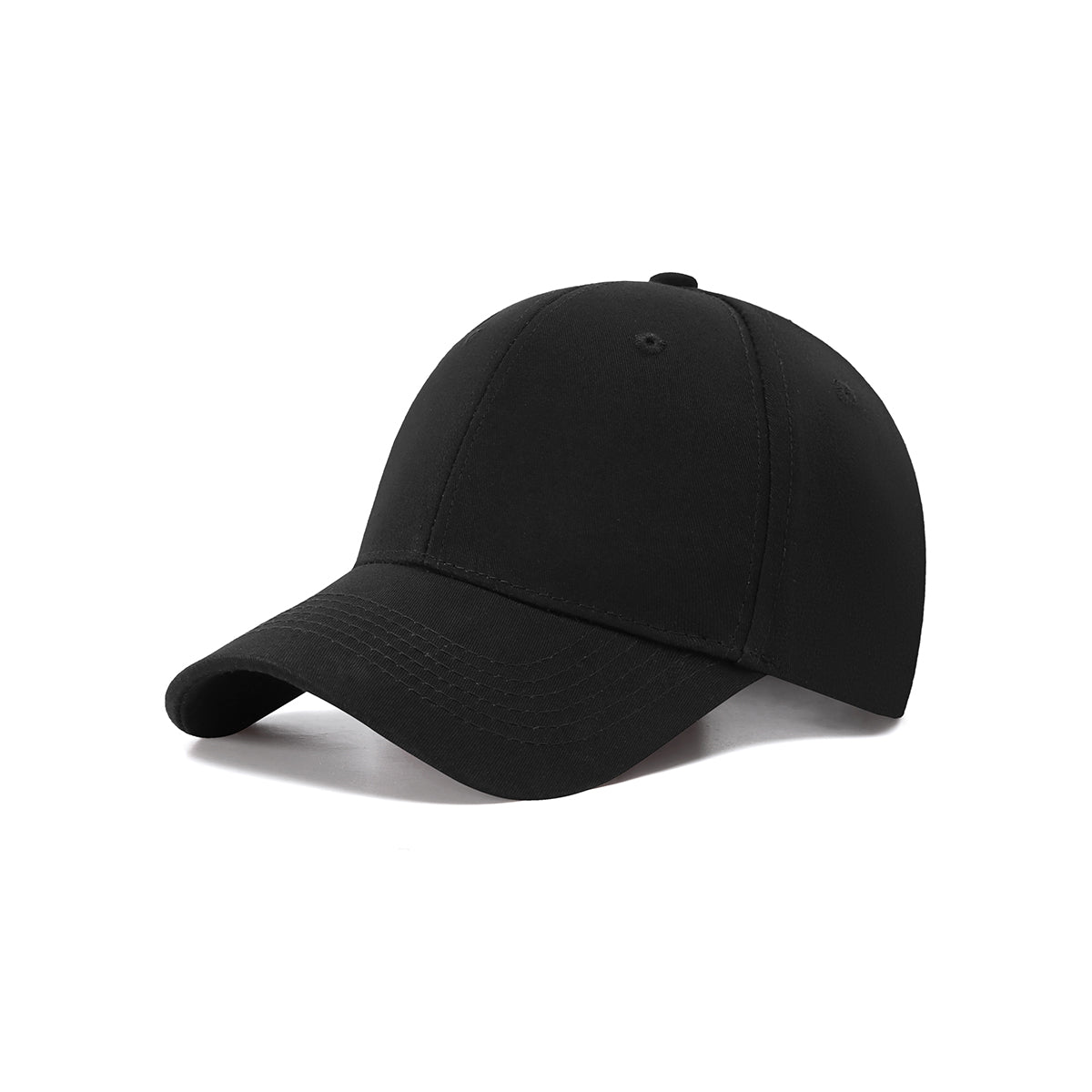 230gsm 6-Panel Structured Cotton Drill Cap with Adjustable Metal Buckle