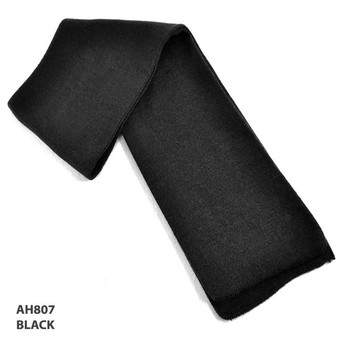 Premium Acrylic Knit Scarf in Black and Navy