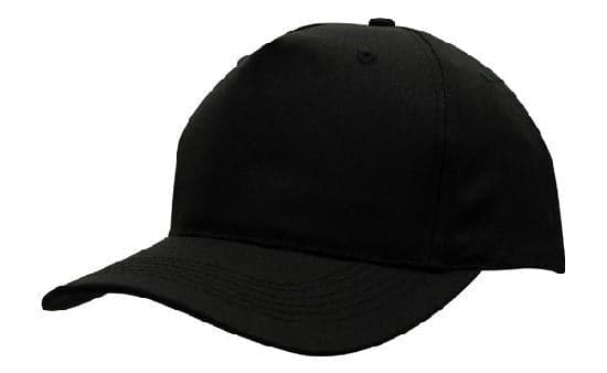 Breathable Poly Twill Structured 5-Panel Low Profile Cap