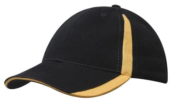 Brushed Heavy Cotton 6-Panel Low Profile Cap with Inserts