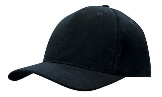 Brushed Heavy Cotton Snapback Cap with Pre-Curved Peak