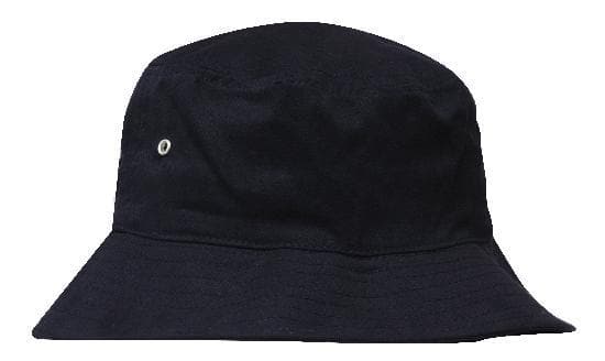 Brushed Sports Twill Bucket Hat with Metal Eyelets