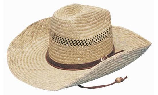 Classic Cowboy Straw Hat with Wide Brim - S/M & M/L Sizes