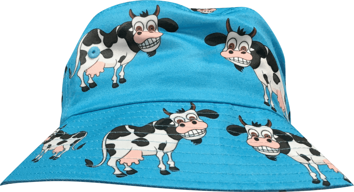 Fussy Cow Limited Edition Twill Bucket Hat with Wide Brim