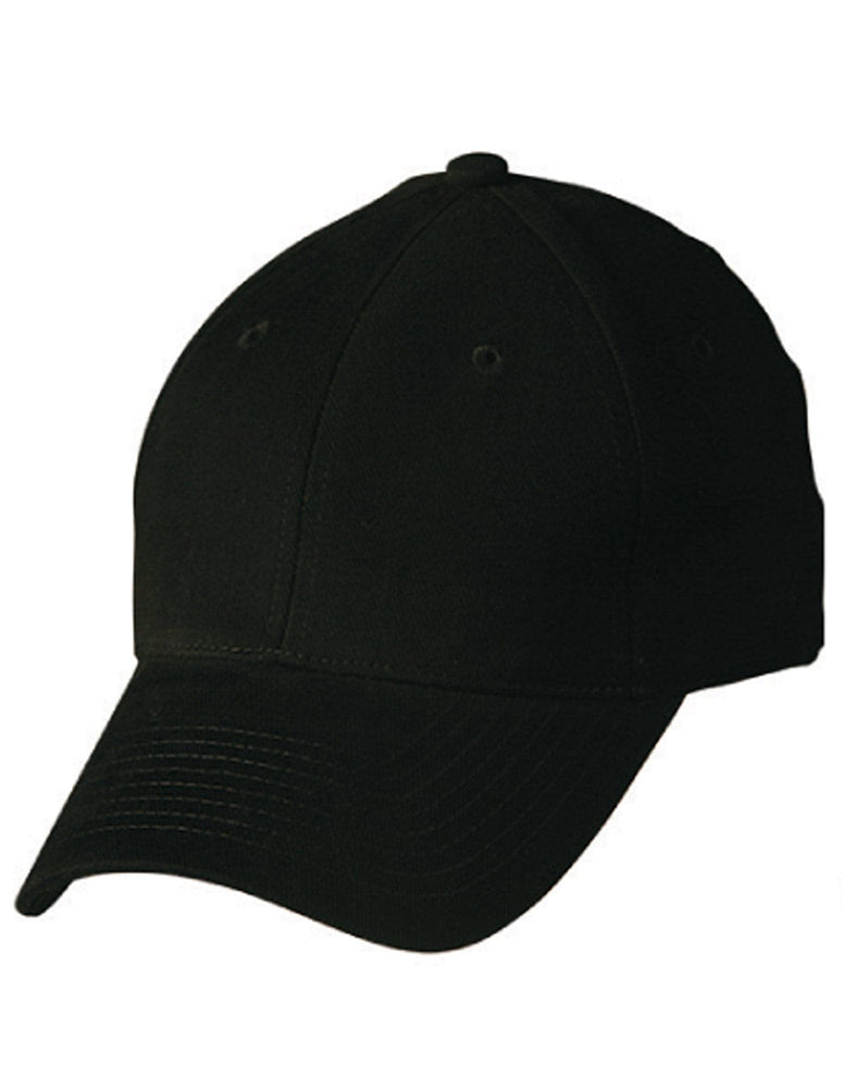 Heavy brushed cotton cap buckle on back - madhats.com.au