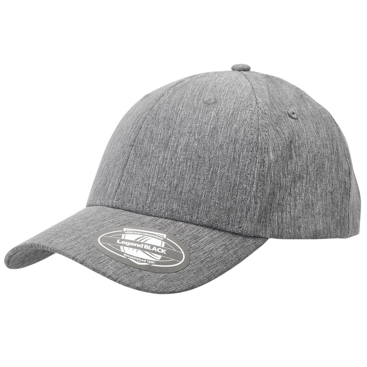 Slate Structured Snapback Cap in Grey Heather