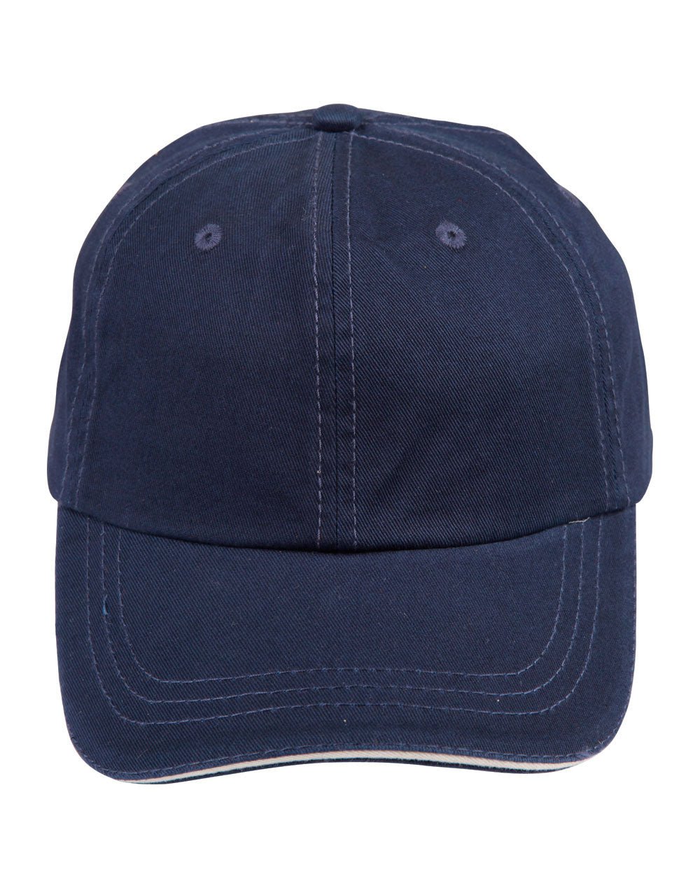 Premium Washed Cotton Unstructured Polo Sandwich Cap