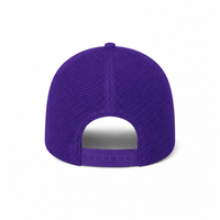 Rapper Flex High Crown Trucker Cap with Mesh Panels thumbnail 140 purple back
