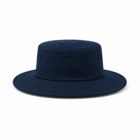 Brushed Heavy Cotton Wide Brim Hat with Adjustable Chin Strap thumbnail 45