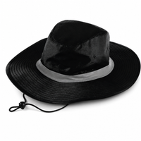 Hi Vis Reflector Safety Hat thumbnail 20 black angle