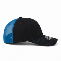 GTO 112 Trucker Hat with Ventilated Comfort and Adjustable Fit thumbnail 101 black aqua right