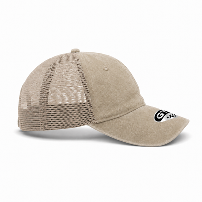 GTO Enzyme Washed Trucker Cap with Adjustable Mesh Back