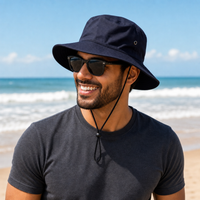 Surf Hat with Break-Away Strap in Wide Brim Design thumbnail 40 navy moodboard