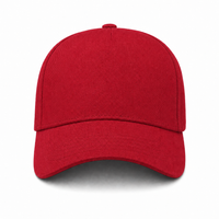 A Frame Flex Cap with Adjustable Snapback and Premium Cotton thumbnail 203 crimson front
