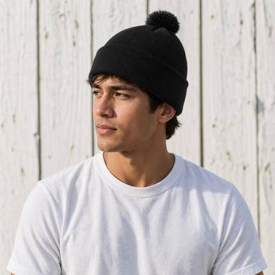 FLEX Acrylic POM POM BEANIE