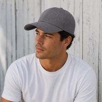 Flexfit Heatherlight Cap with Melange Fabric in Grey Tones thumbnail 8