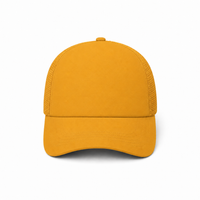 Rapper Flex High Crown Trucker Cap with Mesh Panels thumbnail 220 gold front