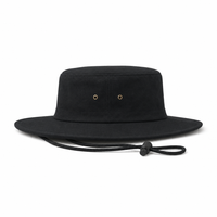 Brushed Heavy Cotton Wide Brim Hat with Adjustable Chin Strap thumbnail 3