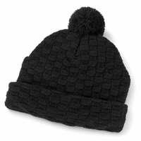 Pom Pom Beanie thumbnail 6 black angle
