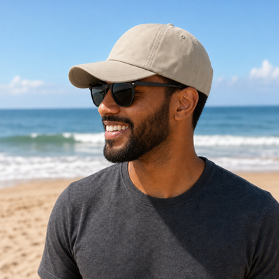 Flex Bamboo Eco-Friendly 6-Panel Unstructured Cap with Moisture-Wicking Sweatband