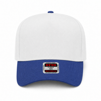 OTTO CAP 5-Panel Mid Profile Structured Baseball Cap thumbnail 26 royal white front