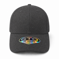 GTO 112 Trucker Hat with Ventilated Comfort and Adjustable Fit thumbnail 27 heather black front