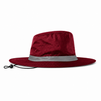 Hi Vis Reflector Safety Hat thumbnail 45 maroon left