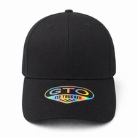 GTO 112 Trucker Hat with Ventilated Comfort and Adjustable Fit thumbnail 75 charcoal black front