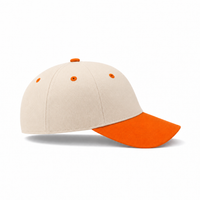 HBC Two-Tone Cap with Iconic Hudson's Bay Stripes thumbnail 89 natural orange right