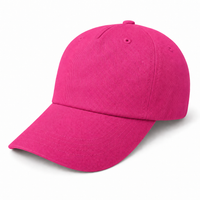 A Frame Dad Hat Unstructured thumbnail 62 hot pink angle