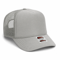 Ottocap 39165 High Crown Foam trucker with rope thumbnail 30 gray angle