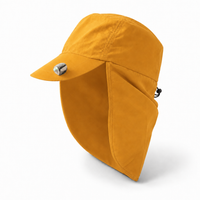 Flex 4057 Water Resistant Legionnaire Caps with Adjustable Strap thumbnail 33 gold angle