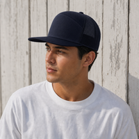R168 Trucker Hat with Breathable Mesh and Adjustable Fit thumbnail 40 navy moodboard