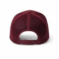 Kosiosko Structured Cotton Blend Trucker Hat thumbnail 36 maroon back