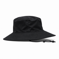 Flex Premium Surf Hat With Break-Away Strap thumbnail 4 black right