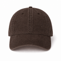 Flex Enzyme Washed Adjustable Baseball Cap thumbnail 60 chocolate front