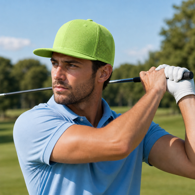 Urban Flex Structured Trucker Cap with Breathable Mesh & Pre-Curved Visor