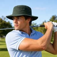 Polyviscose Wide Brim Surf Hat with Adjustable Toggle thumbnail 10