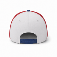 GTO 112 Trucker Hat with Ventilated Comfort and Adjustable Fit thumbnail 69 royal white red back