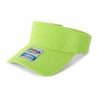 Pro Golf Visor with Adjustable Velcro Strap and Mesh Ventilation thumbnail 18 lime angle