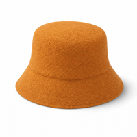 Terry Towelling Flex Bucket Hat thumbnail 45 orange angle